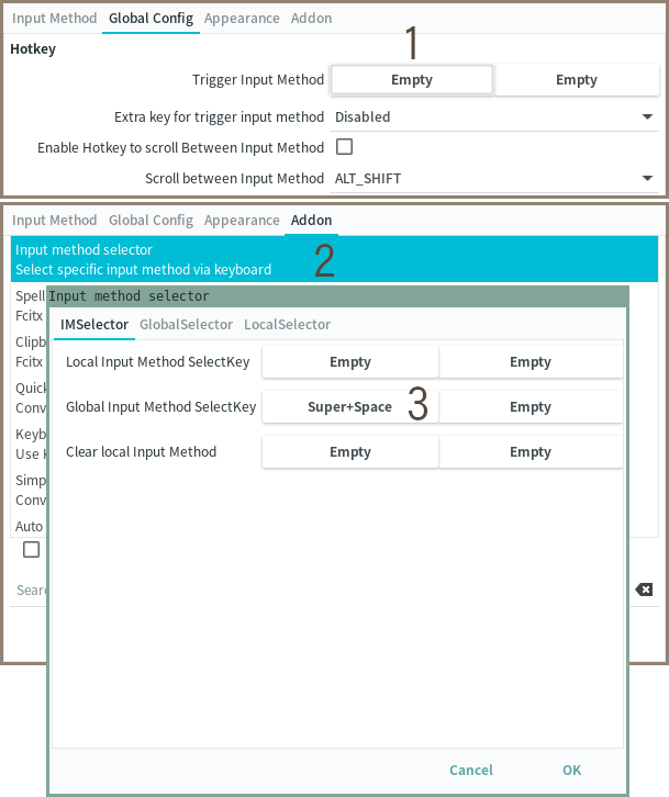 input methods