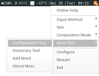 Mozc settings